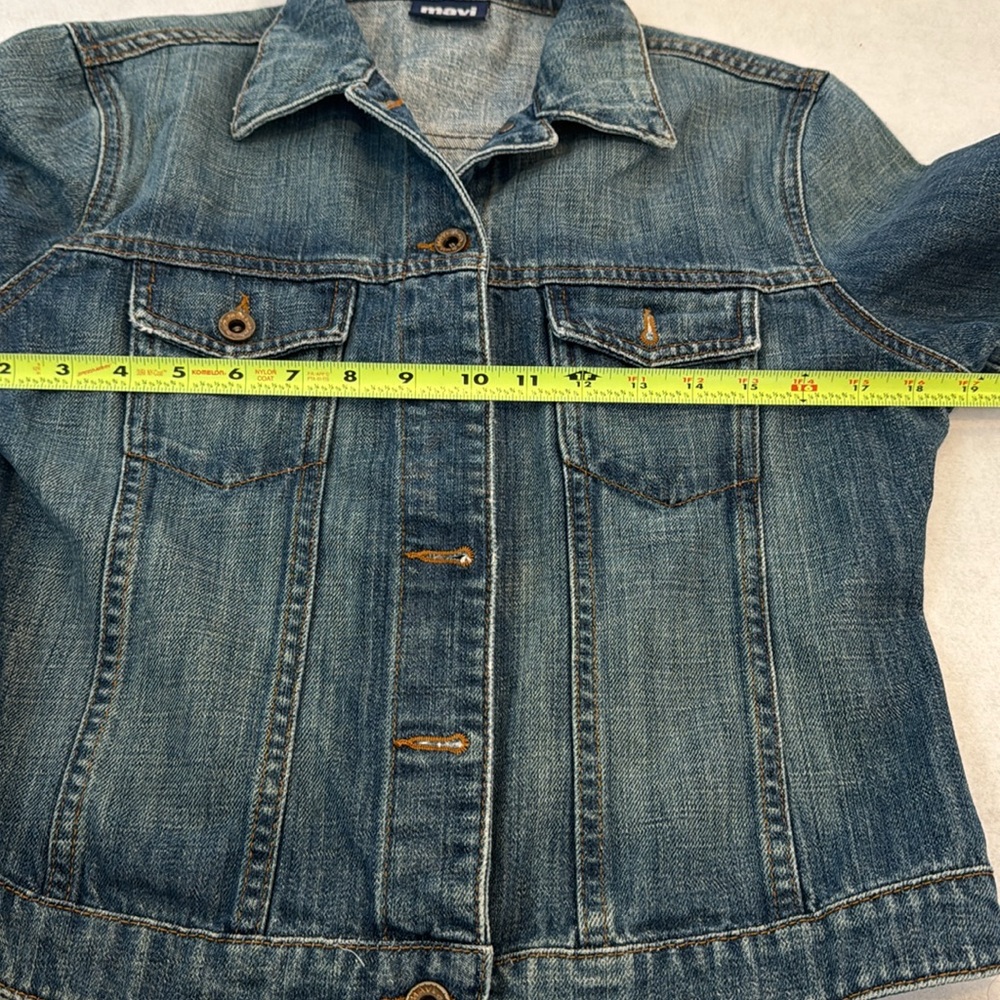 Mavi Catherine Slim Western Style Denim Jean Jacket Women's Size Large Y2K - Picture 3 of 11
